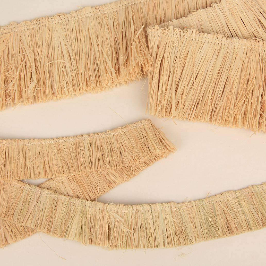 Natural raffia row whisker tassel lace home decoration plant crafts hanging ornaments straw flow whisker accessories