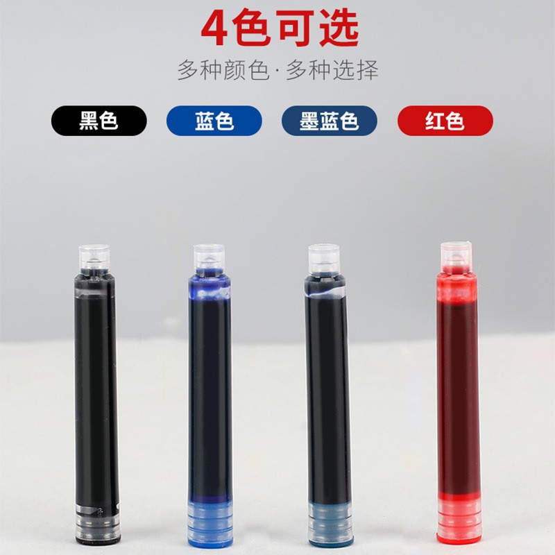 Direct liquid ink sac 3.4mm pure black blue red ink orchid 4 color students practice writing replaceable soft pen ink bladder wholesale