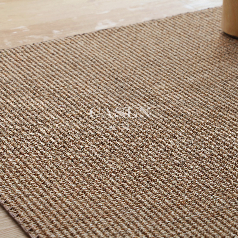 Cézanne Eco-Friendly Thickened Handmade Sisal Carpet Zen Minimalist Living Room Coffee Table New Chinese Style Tea Room Floor Mat Custom-Made