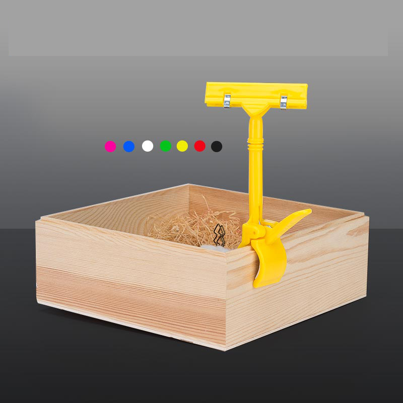 POP advertising clip double crystal clip supermarket commodity price tag explosive sticker price tag special price tag transparent