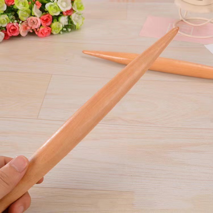 Оптовая скалка с двумя концами, размеры 30, 40, 50 см, для теста и пельменей