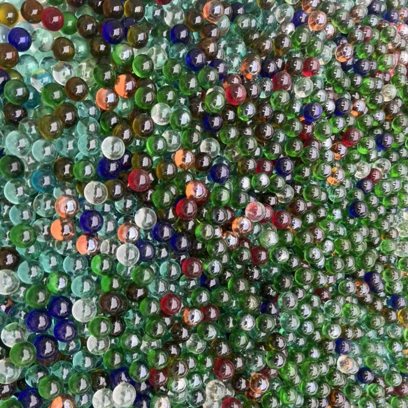 Supply of Multi-Colorful Glass Beads 14Mm16Mm Glass Beads Pinball Machine Special Glass Balls Non-Porous Colorful Round Beads