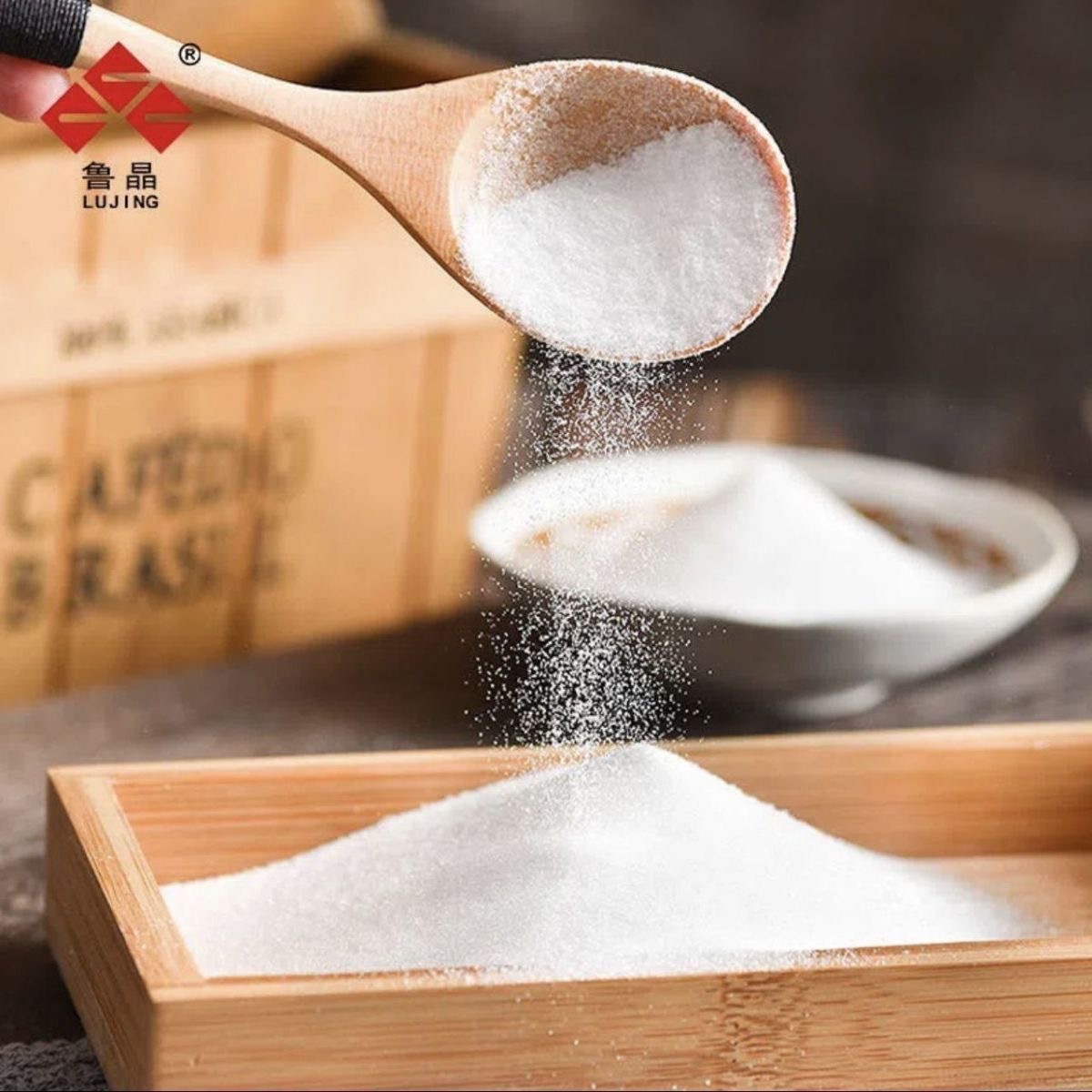 State-Owned Enterprise Produces Lu Jing Refined Sea Salt 400g Whole Box Wholesale 50 Bags Iodized Edible Salt Salt Seasoning