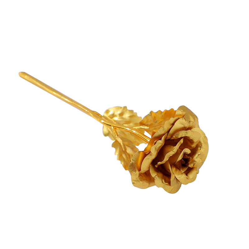 24K Gold Foil Rose Flower Colorful Dazzling Bouquet Eternal Artificial Flower Valentine's Day Mother's Day Gift Birthday Gift