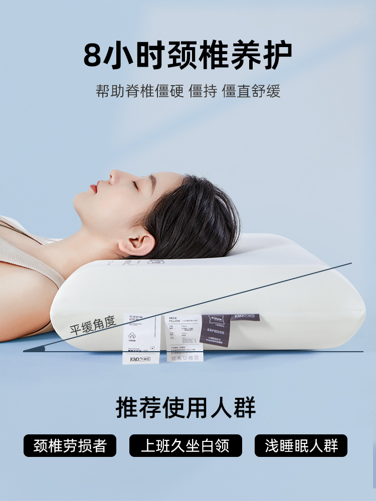 Zero-Pressure Slow Rebound Deep Sleep Memory Foam Pillow Core Hotel Same Style Adult Home Pair Cervical Spine Support Sleep Aid