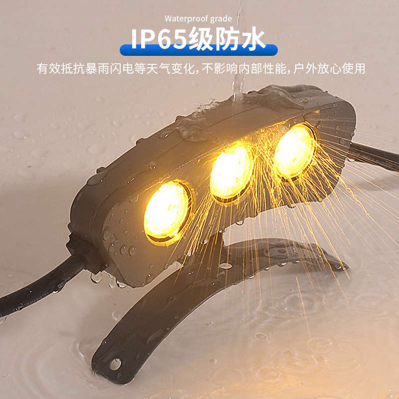 Corrugated Lamp Ancient Building Eaves Outdoor Waterproof 3W9W Scenic Spot Pavilion Temple Project Corrugated Lamp Tile Lamp Manufacturer