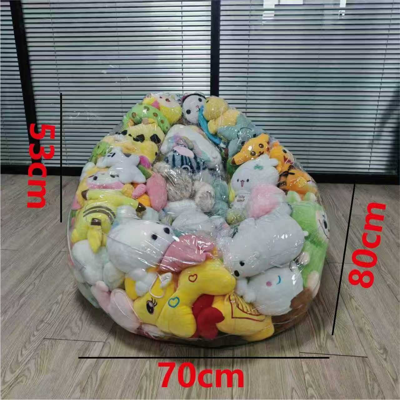 Sofa Cover Doll Transparent Storage Creative Zipper Drop-In Doll Eye Outer Opening Sofa Storage