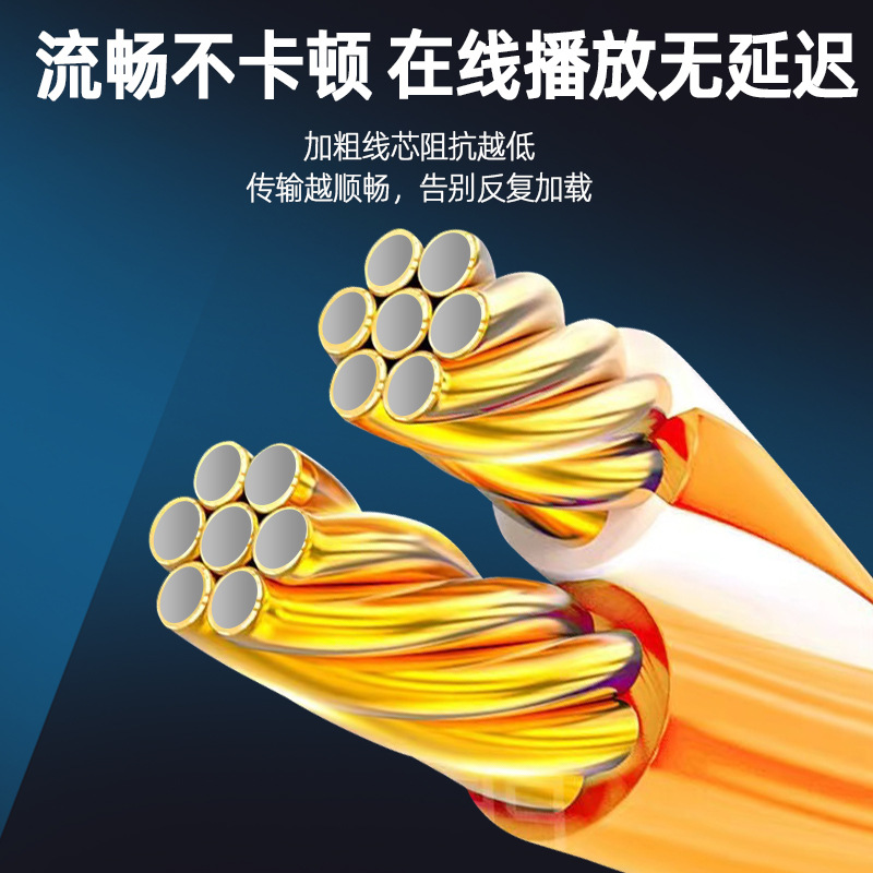 Super Category 6 Network Cable CAT6 Gigabit Finished Network Cable Home Computer Router Jumper Wideband Connection Cable