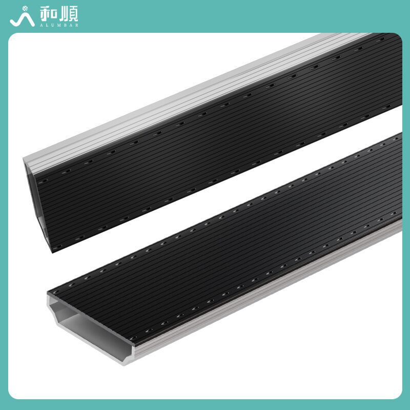 Double Glass Freezer Aluminum Strip System Door and Window Aluminum Partition Strip Fluorocarbon Spray Paint Black Hollow Glass Aluminum Partition Strip