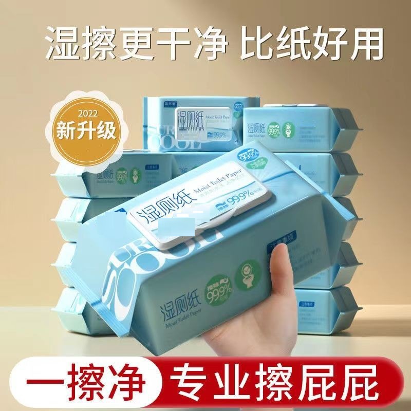 Wet Toilet Paper for Women's Private Parts, Household Toilet Wipes for Cleaning, Sanitary Wet Wipes in a Bucket, New Model for Cleaning