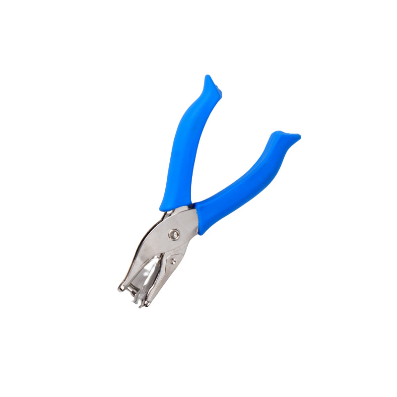 Factory Direct Supply Single Hole Punch Pliers, 6Mm/3Mm Hole Puncher, Rubber-Coated Metal One-Hand Puncher