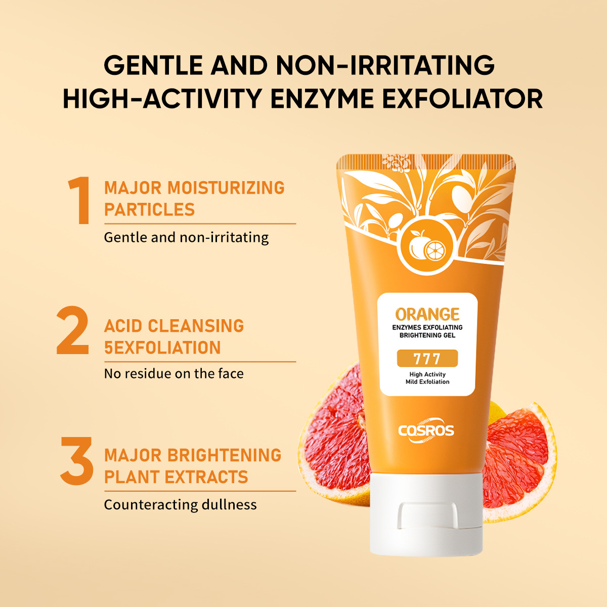 Cross-border hot sale Orange Exfoliating Whitening Gel Exfoliating Gel in stock