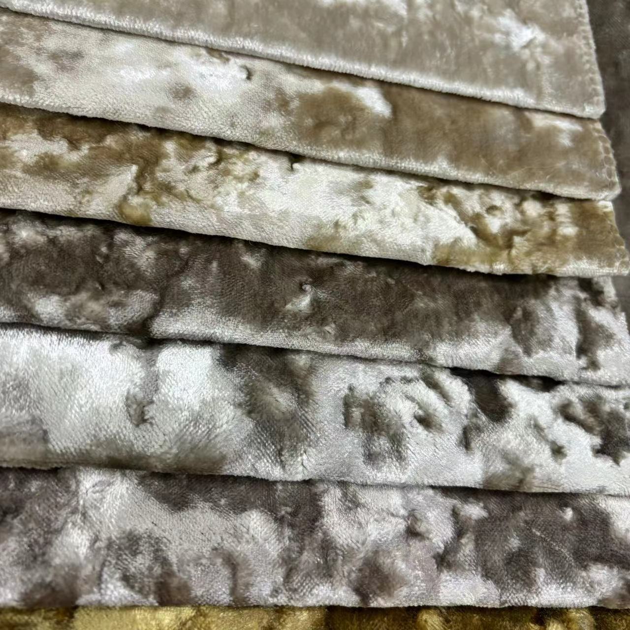 2024 New High-End Cut Velvet Sofa Fabric Pillow Fabric Woven Velvet Classy Thickeneded Plain Home Textile Velvet