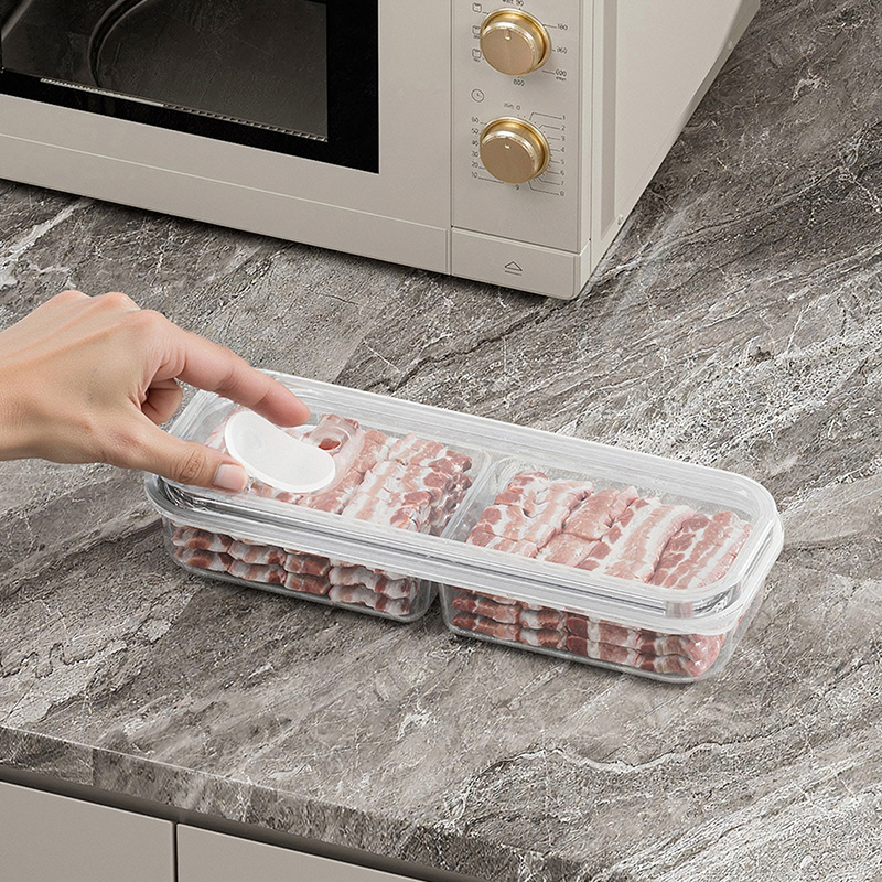 Plastic Fresh-keeping Food Storage Box Meat Food Frozen Box Ginger, Onion and Garlic Box Sub-packing Storage Vegetable Box