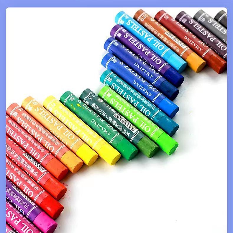 Heavy color oil painting stick Anmei whale 24 color 36 color set Art crayon student painting supplies diy graffiti painting stick