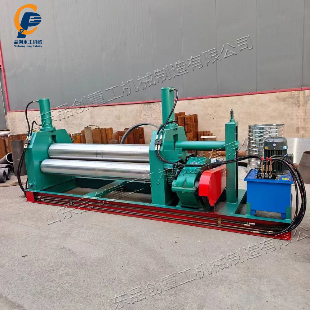 Three-Roll Sheet Metal Rounding Machine Sheet Metal Forming and Rounding Equipment Symmetrical Iron Plate and Aluminum Plate Rounding Machine