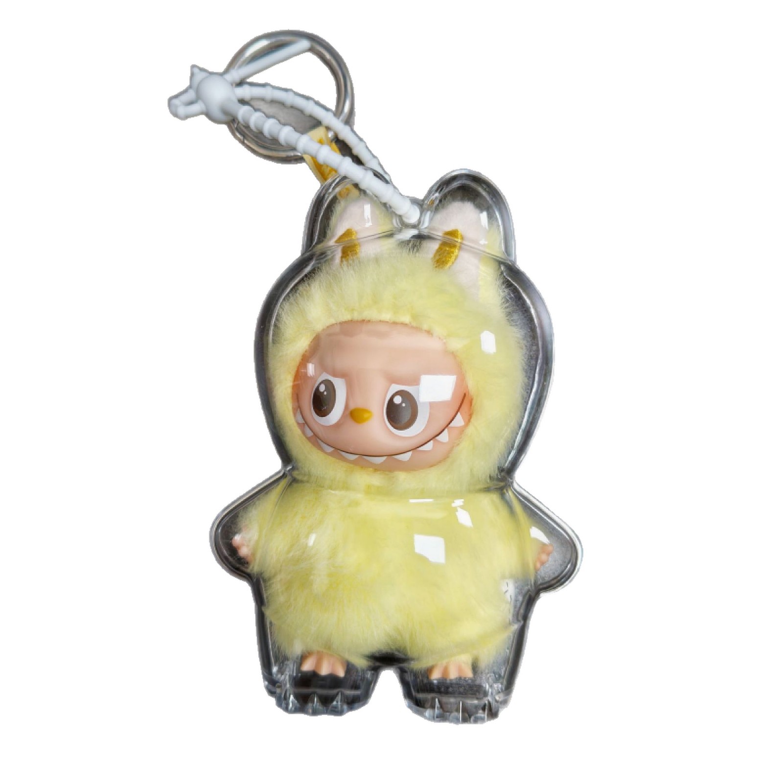 Labubu Heart Password 4.0 Mini Protective Case High Transparency Acrylic Dust Cover Storage Pendant Protective Shell