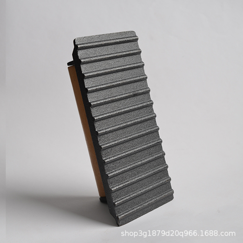 Cast Iron Meat Press Uncoated Rectangular Meat Press Round Meat Press Square Lattice Striped Iron Meat Press Tool