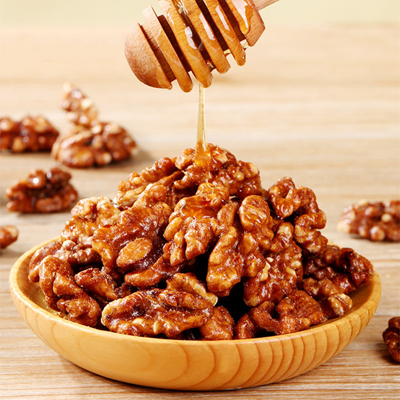 Baicaowei Honey Amber Walnut Kernels 33g Paper-Wrapped Walnut Meat Nuts Snacks Authentic Wholesale