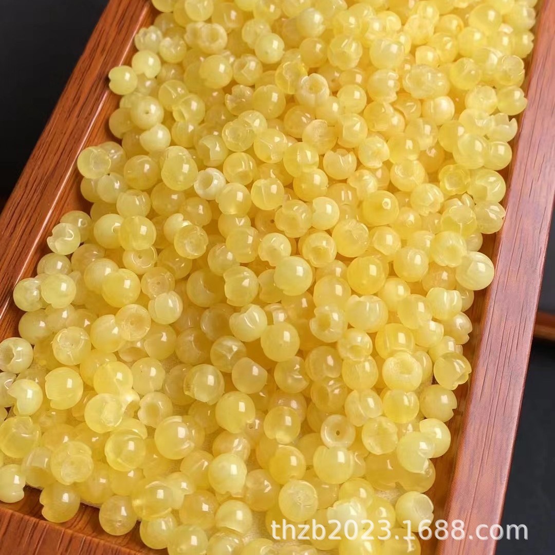 Carved Raw Ore Beeswax Small Osmanthus Red Online Live with DIY Handmade All-match Standard Beeswax Flower Accessories