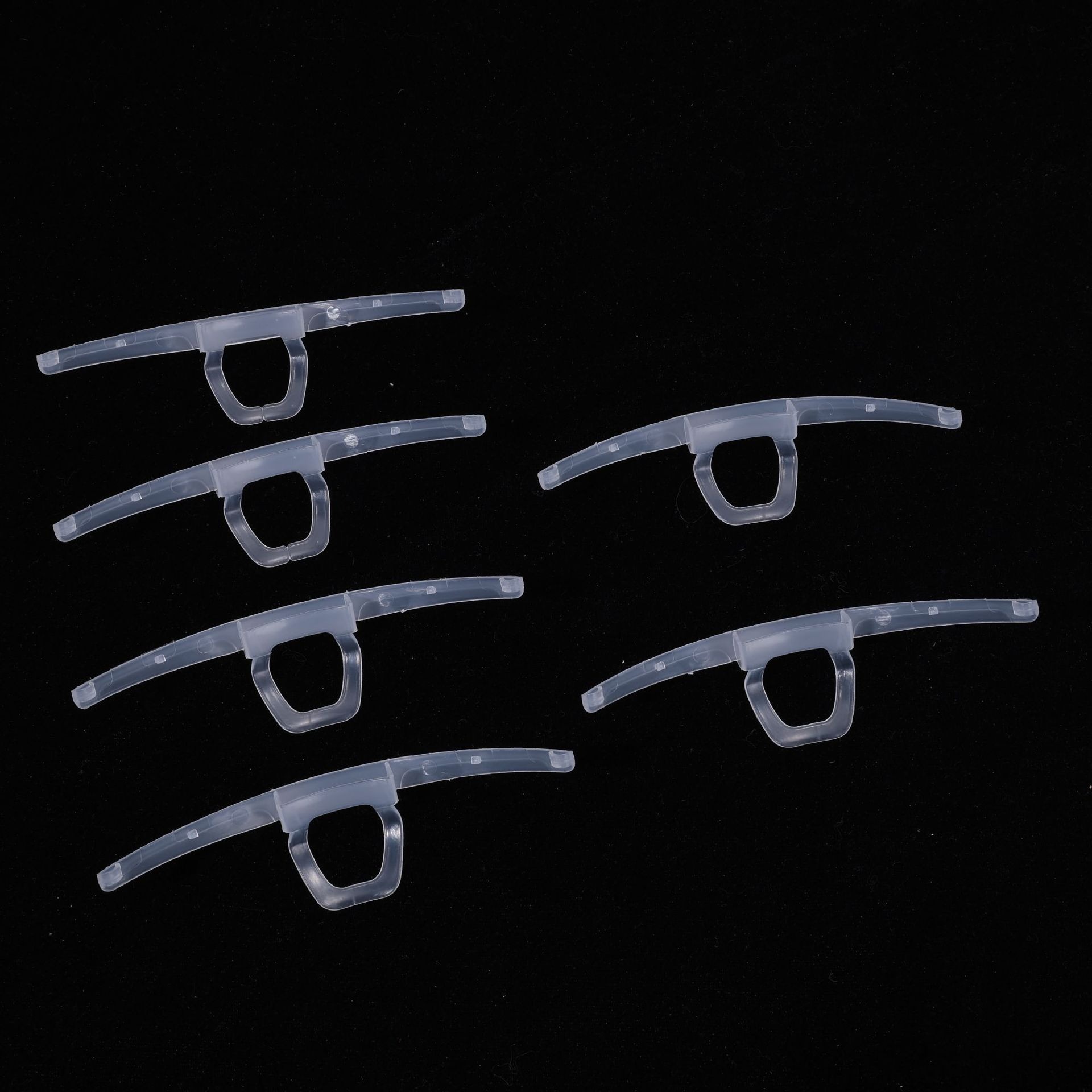 Spot Canteen Transparent Anti-Slobber Mask Holder Accessories Smiling Transparent Plastic Protective Mask Wholesale Accessories