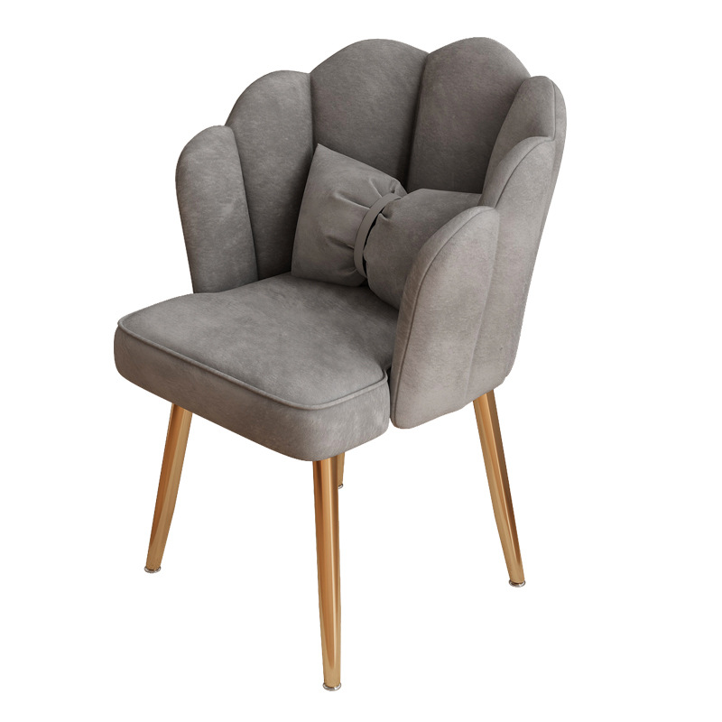 Dressing stool Internet celebrity small fat chair light luxury petal chair nail chair girl bedroom stool girl dining stool makeup stool