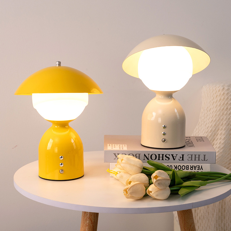 Cross-Border Creative Decorative Table Lamp, Simple Modern Bedroom Study Night Light, Atmosphere Light, Touch Dimming Rechargeable Table Lamp