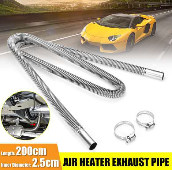250cm long parking heater exhaust pipe air heater exhaust pipe 2.5cm25mm caliber exhaust pipe