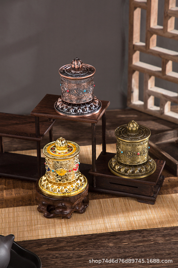 Finger Twisting Warp Wheel Finger Twisting Warp Wheel Six Character Mantra Guanyin Heart Mantra Warp Wheel Ornaments small size