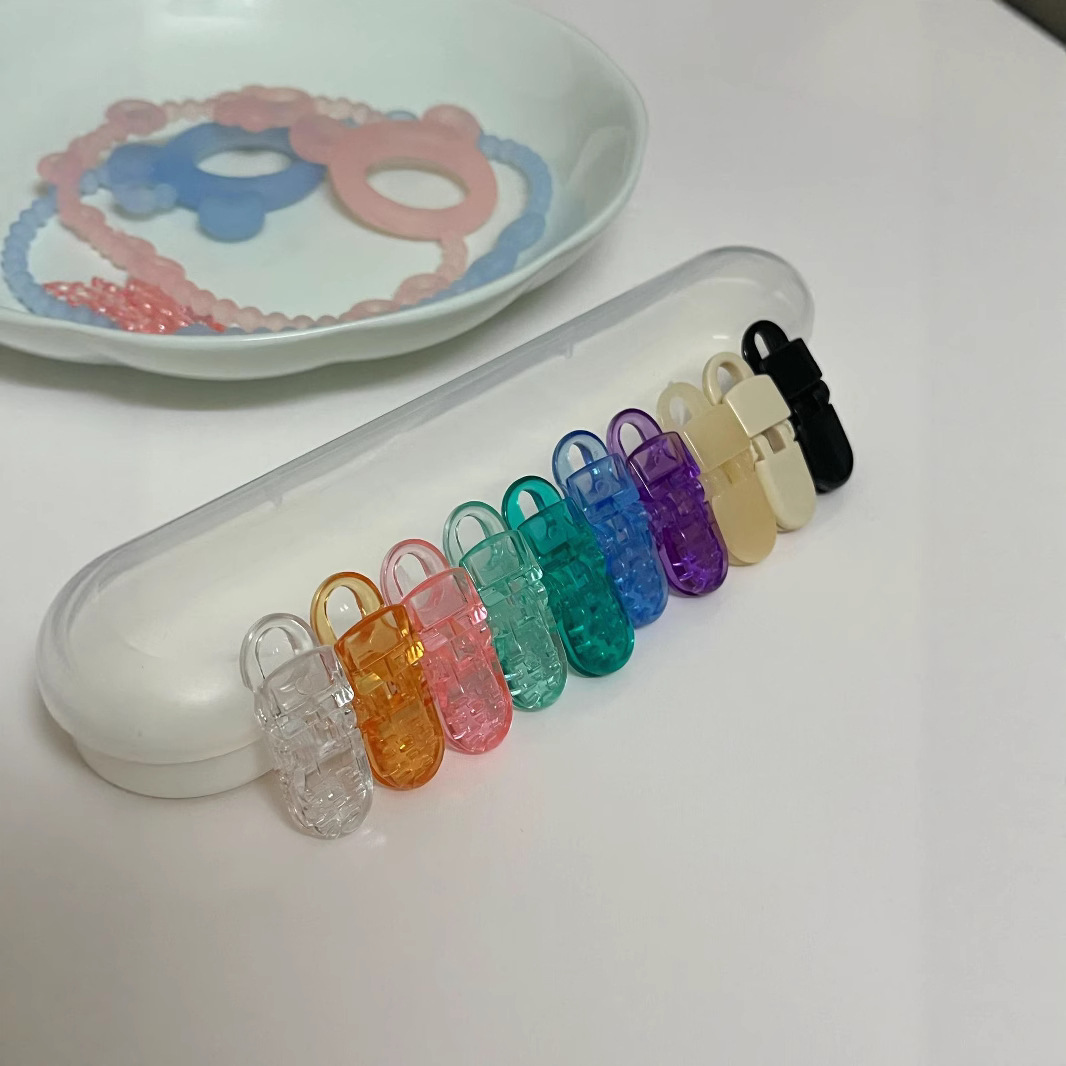 Прямые продажи от производителя, пластиковый антиутратный цепной зажим, многофункциональный цветной крокодил, зажим для соски для детей