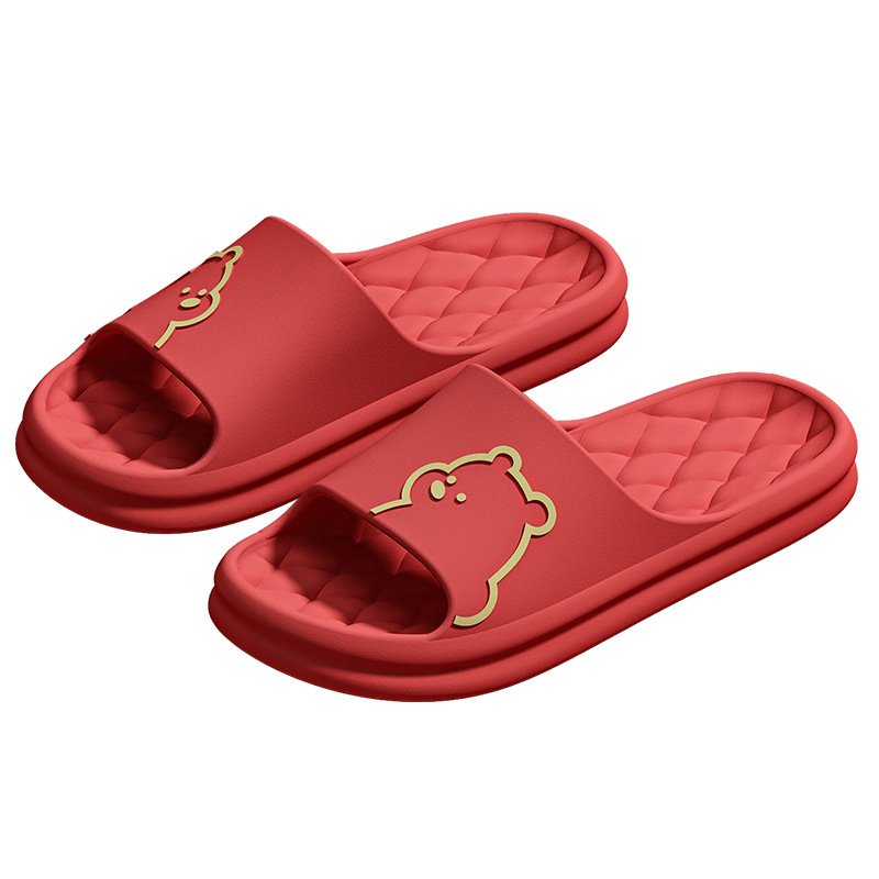 Jialiya Wedding Slippers for Women, Summer Red, a Pair of Senior Couples, Festive Dowry, Newlywed Eva Sandals for Men