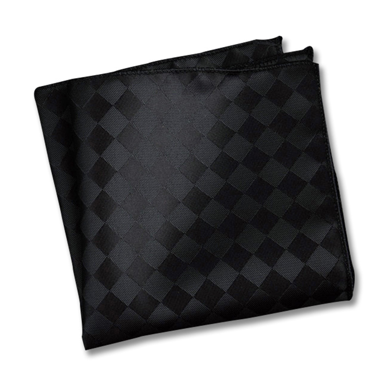 Men's suit small square scarf factory wholesale fashion polyester fashion accessories vintage embroidery pattern pocket towel men's clothing