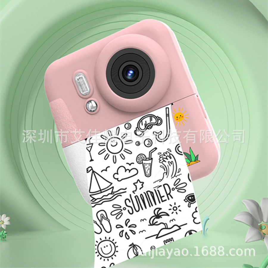 Cross-Border New Q10 Dinosaur Kidsren's Printing Camera Polaroid Toy High-Definition Photo and Video Digital Camera
