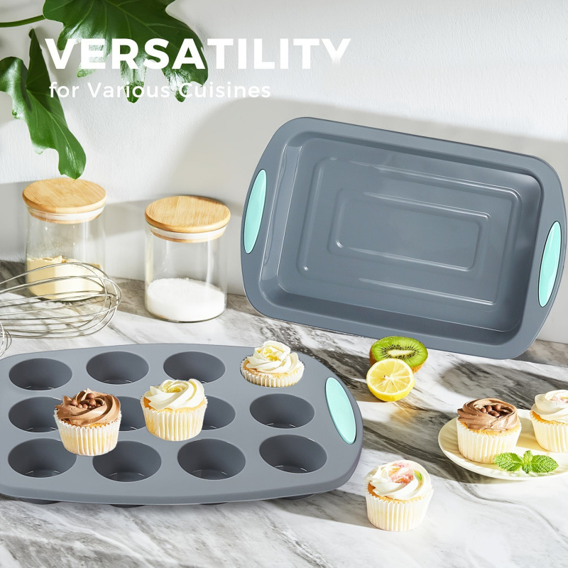 2026 New Cross-Border Dropshipping 51-Piece Non-Stick Baking Utensil Set 51/46-Piece Diatomaceous Earth Cross-Border