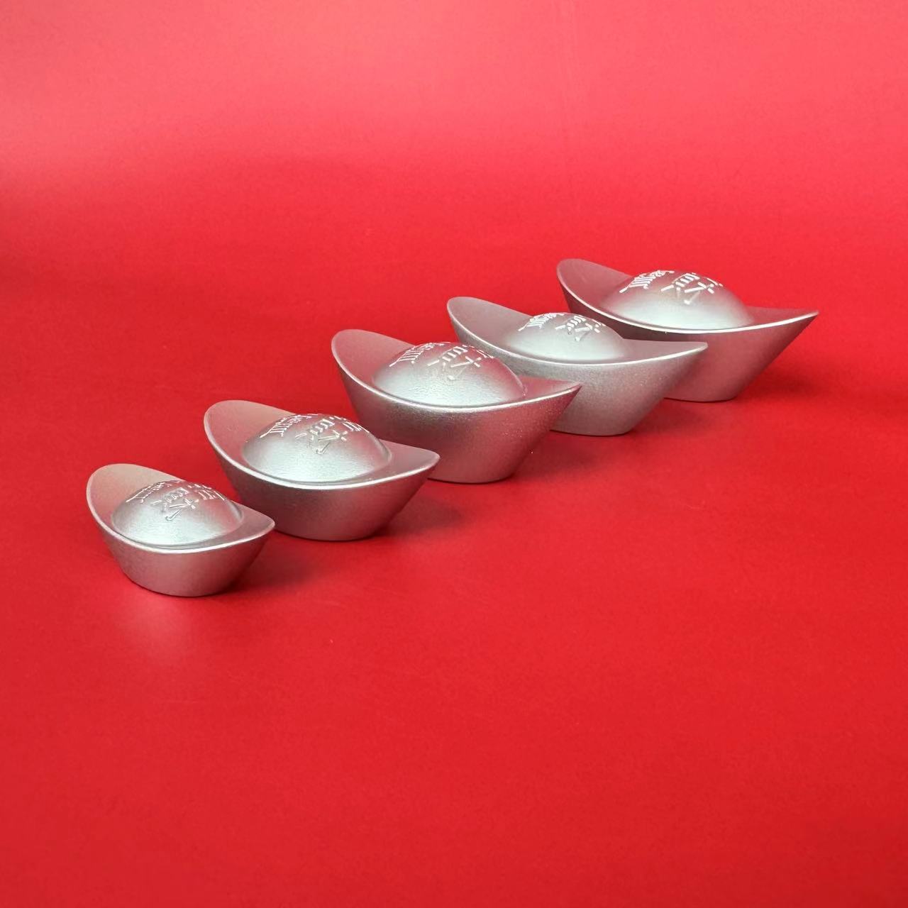 Copper Ingot Solid Silver Ingot Imitation Copper Ornament Alloy Ingot Pressure Cylinder Living Room Decoration Opening Housewarming Gift