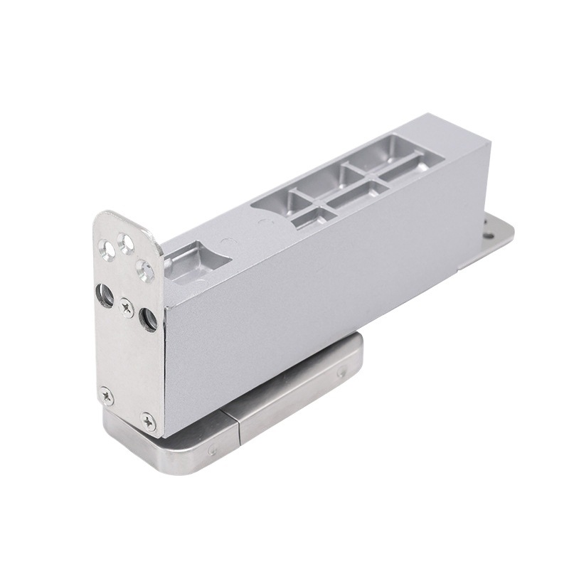 Floor Spring for Wooden Doors, Frame Doors, Universal Type, Hidden Buffer Positioning, No Slotting, Stainless Steel, No Drilling