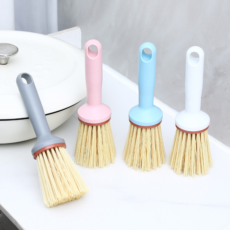 Household Pot Washing Brush, Long-Handled Pot Brush, Lazy Kitchen Pot Scrubber, Dishwashing, Stain Removal, Cleaning Brush That Doesn'T Damage Pots
