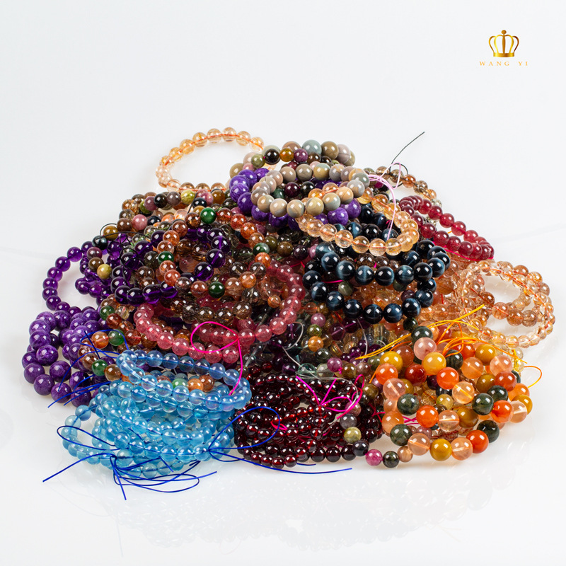 Специальный браслет из натурального клубничного кристалла, граната, аметиста, турмалина, подвеска, оптовая продажа