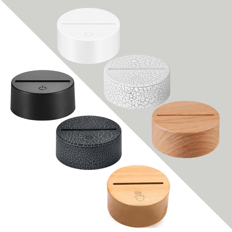 Производитель 3D ночной светильник с USB три цвета сенсорное управление