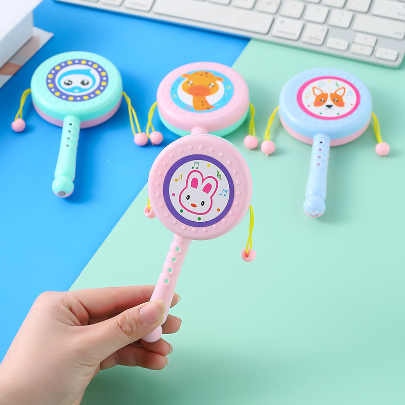 Young Baby Cartoon Plastic Hand Clap Rattle 0-3 Years Old Baby Cross-Border Early Education Small Toys Gifts Wholesale Unlimited