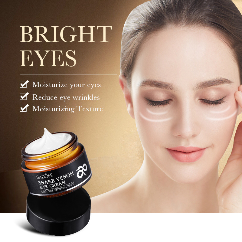 Full English Snake Venom Peptide Eye Cream Sadoer Moisturizing and Improving Dark Circles, Eye Bags and Eye Lines Cross-Border Export Wholesale