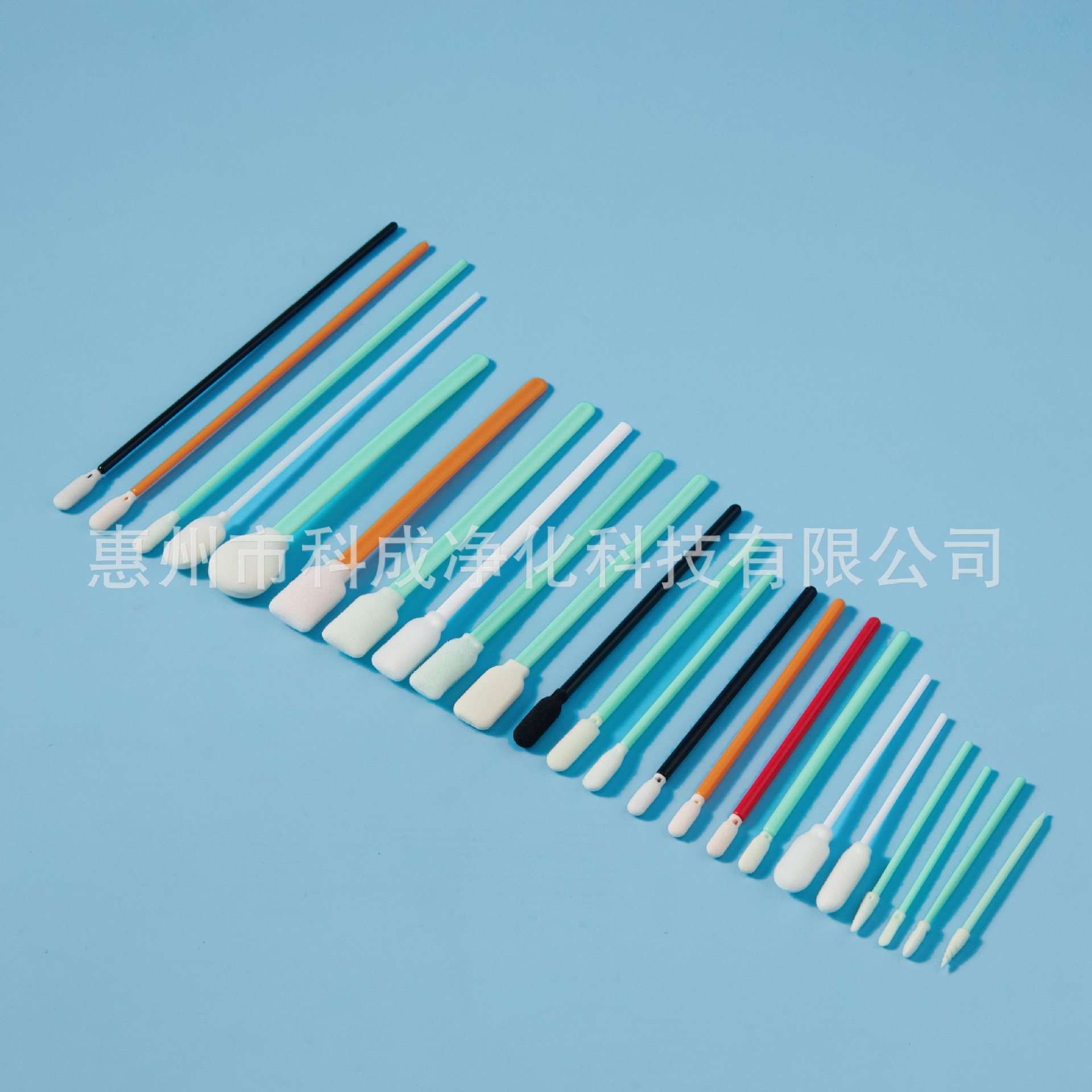 Factory Direct Sales Small Pointed Sponge Stick Dust-Free Clean Room Fiber Optic Industrial Wiping Polypropylene Stick