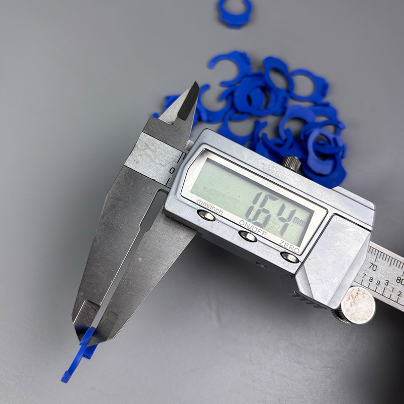 Quick connector 3 points blue card PE pipe card three points quick connector buckle blue pipe card ring blue card