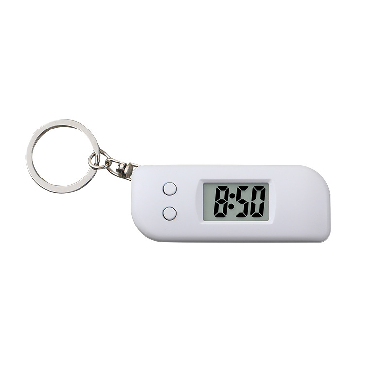 25 New Mini Fashionable Compact Digital Clock Simple Keychain Digital Watch Student Exam Postgraduate Entrance Examination Portable Small Hanging Watch
