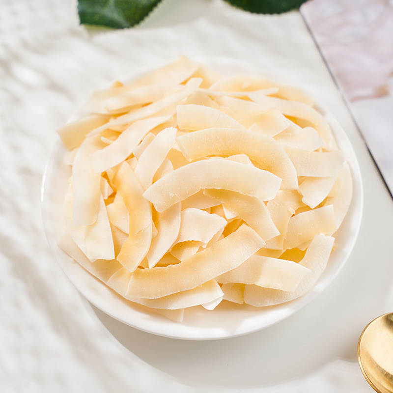 Every fruit time coconut chips 500g roasted coconut meat crisp pieces Hainan specialty dried fruit baked snacks