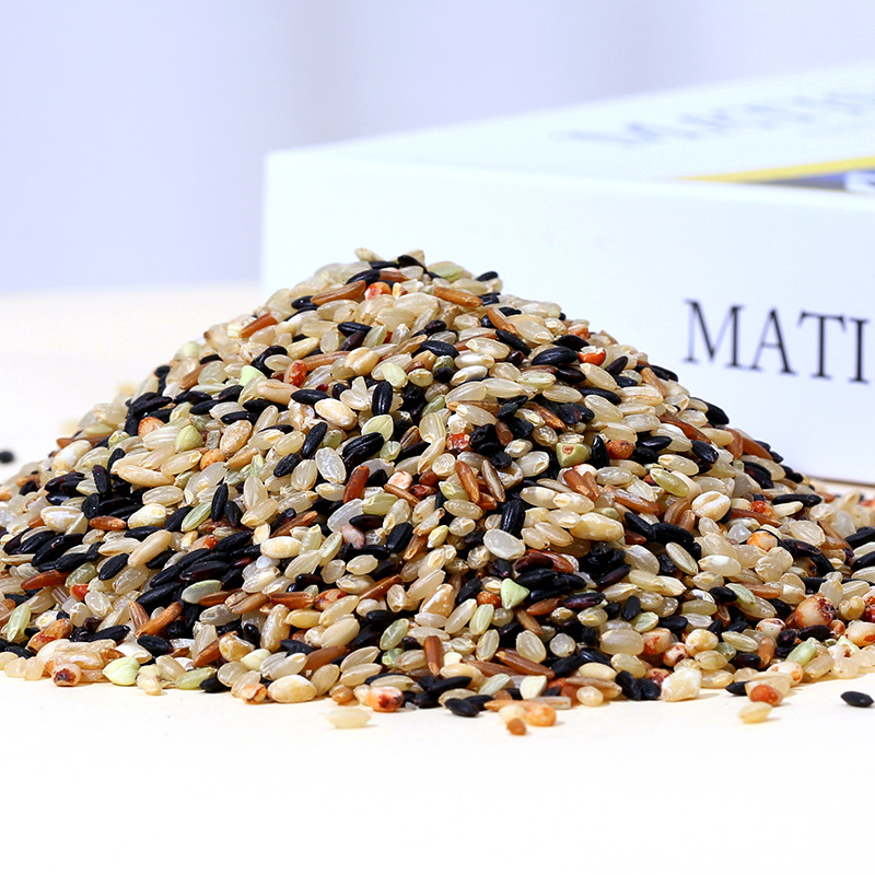 Edge grain food instead of seven-color brown rice 500g bagged cereals coarse grains low fat black rice red rice buckwheat oat sorghum