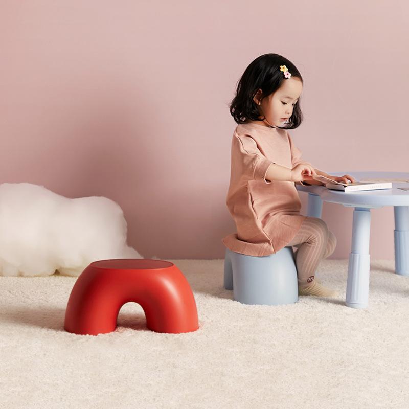 Cute Children's Storage Stool Living Room Creative Rainbow Stool Three-Dimensional Pouf Cushion Storage Stool Low Foot Stool Dropshipping