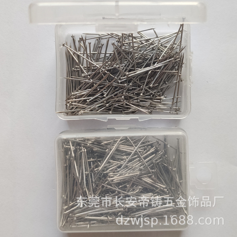 [Guangdong Manufacturer Now Offers Large Head Pins] 17 20 25 30 32 38 50mm Iron Copper Stainless Steel Large Head Pins