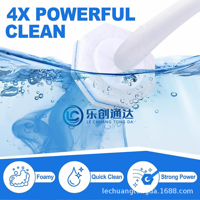 Can Be Used to Ship New Products Across Borders: Disposable Toilet Brush Replacement Head Set, Super Easy-To-Use Toilet Brush