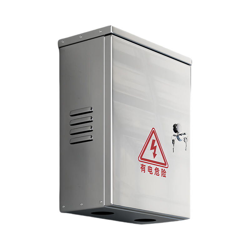 201 Stainless Steel Distribution Box Empty Box Base Electric Control Box Outdoor Waterproof Monitoring Outdoor Rainproof Monitoring